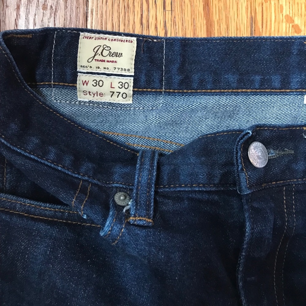 Last CHANCE 2/2 Jcrew 770 Jeans 30x30 straight fit